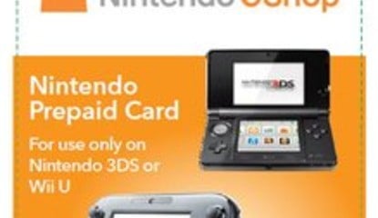 Wii U and 3DS Pre-Paid eShop Cards Spotted