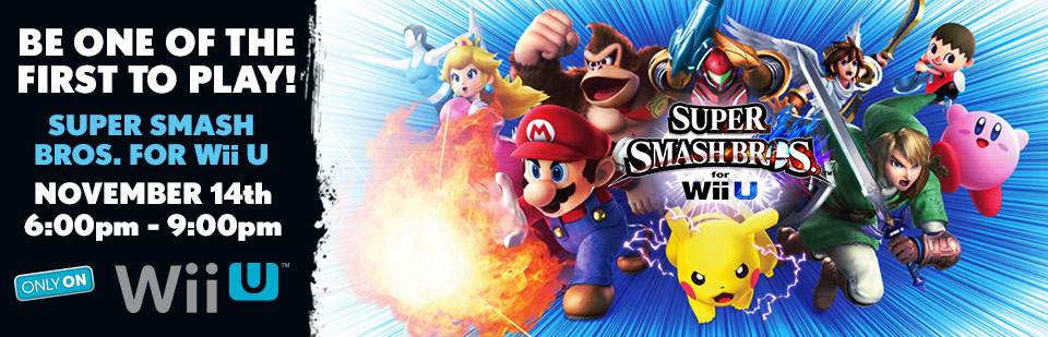 Gamestop To Host Preview Super Smash Bros For Wii U Events On 14th November Nintendo Life