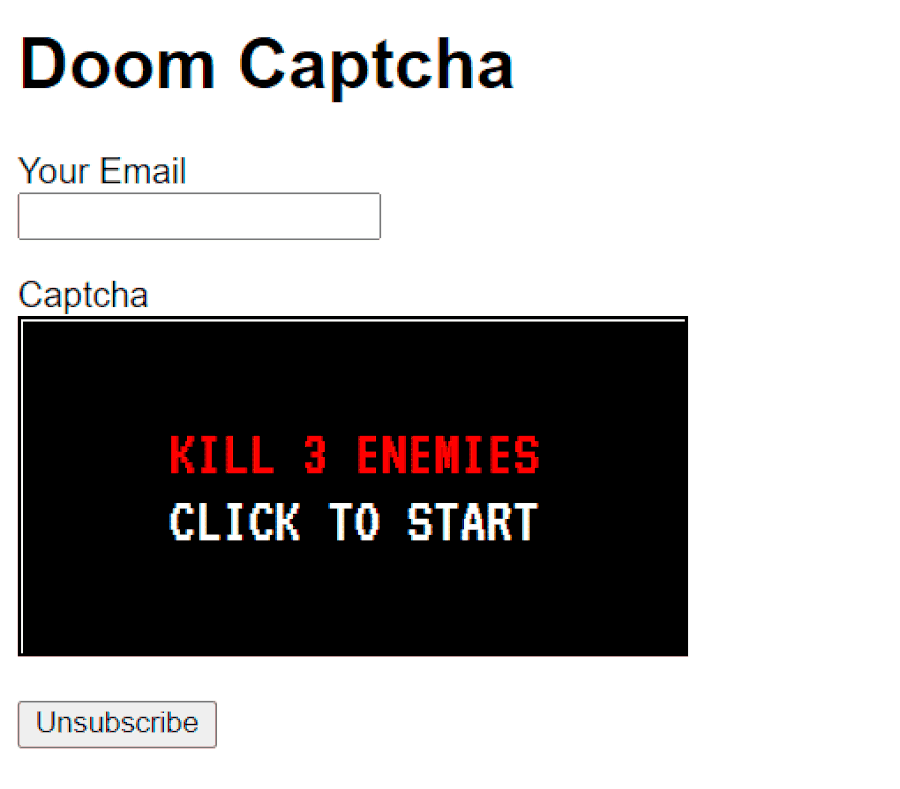 Random Doom Captchas Are Way More Fun Than Click Here If You Re Not A Robot Nintendo Life