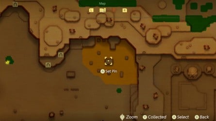 Gerudo Desert Heart Piece 6 Map