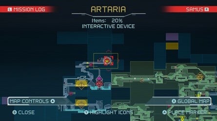 Metroid Dread Cataris Map