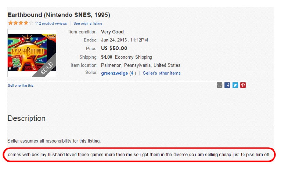 Earthbound for Cheap 50 Dollars