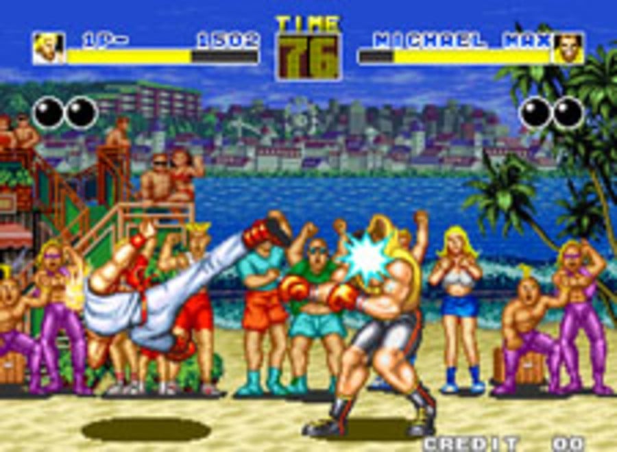 The first in the popular fighting series, Fatal Fury.