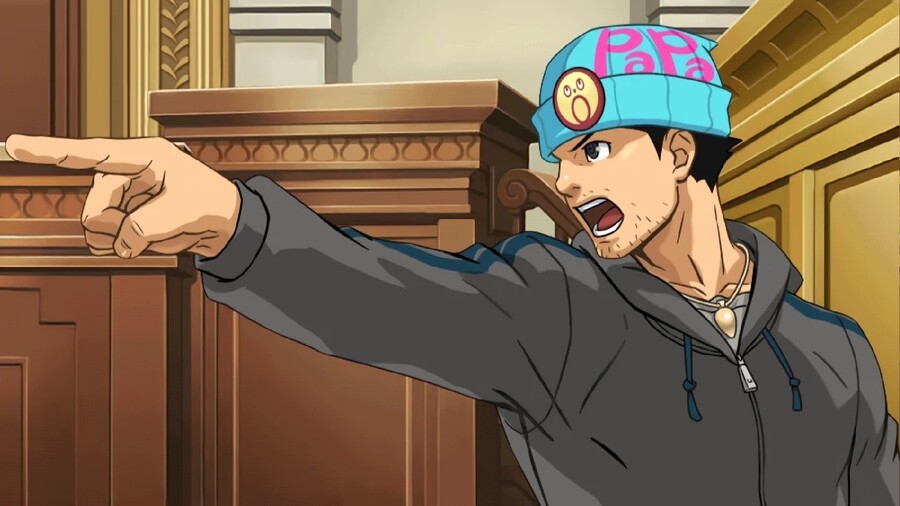 The hat does not impede the pointing