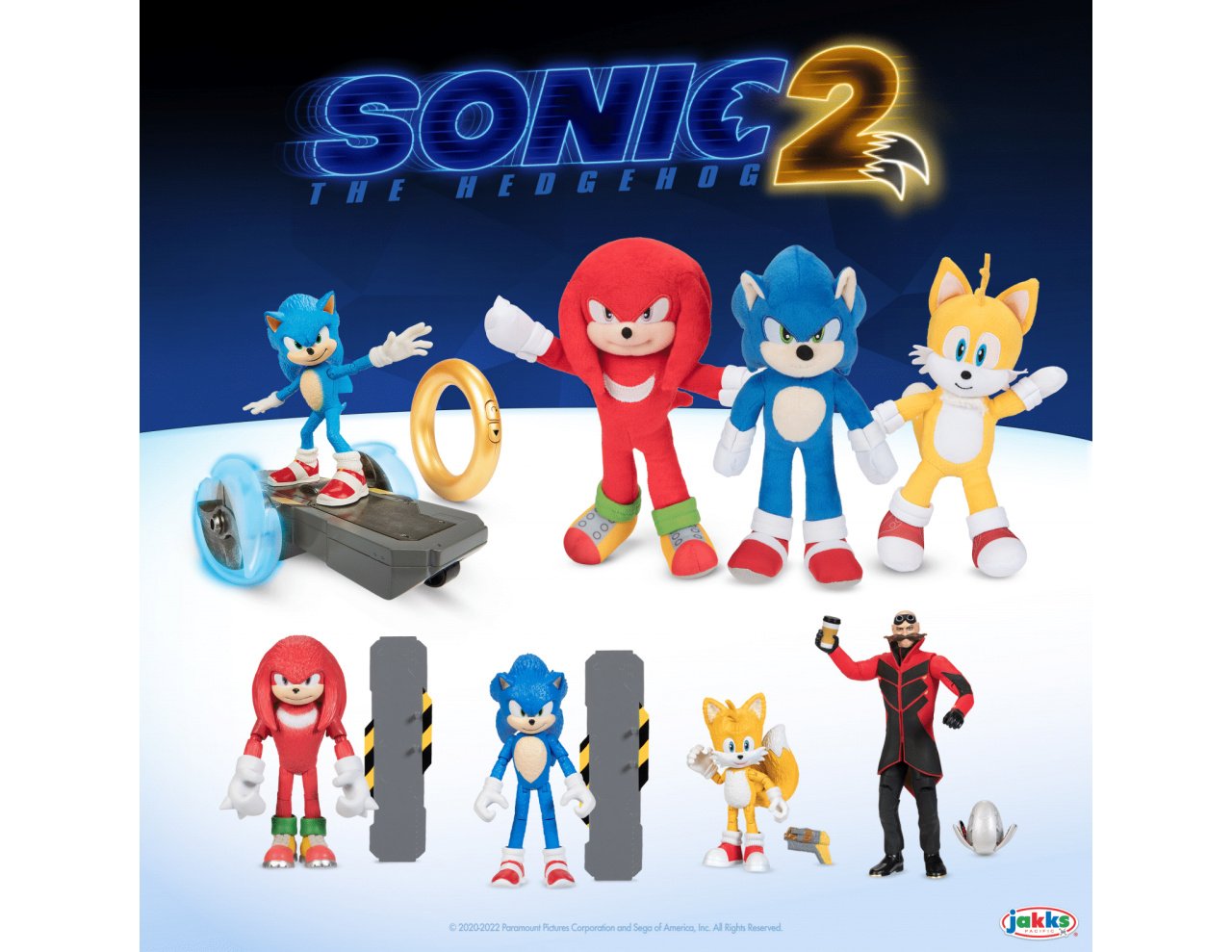 Sonic the Hedgehog movie 2 Action Figure Sonic Speed R/C Toy Set New 2022