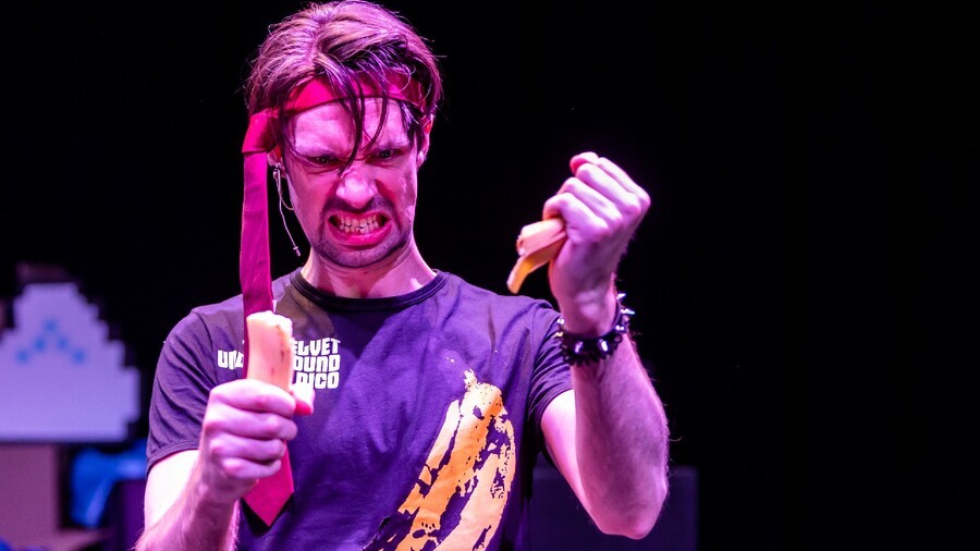 Donkey Kong makes an appearance in his Velvet Underground T-shirt