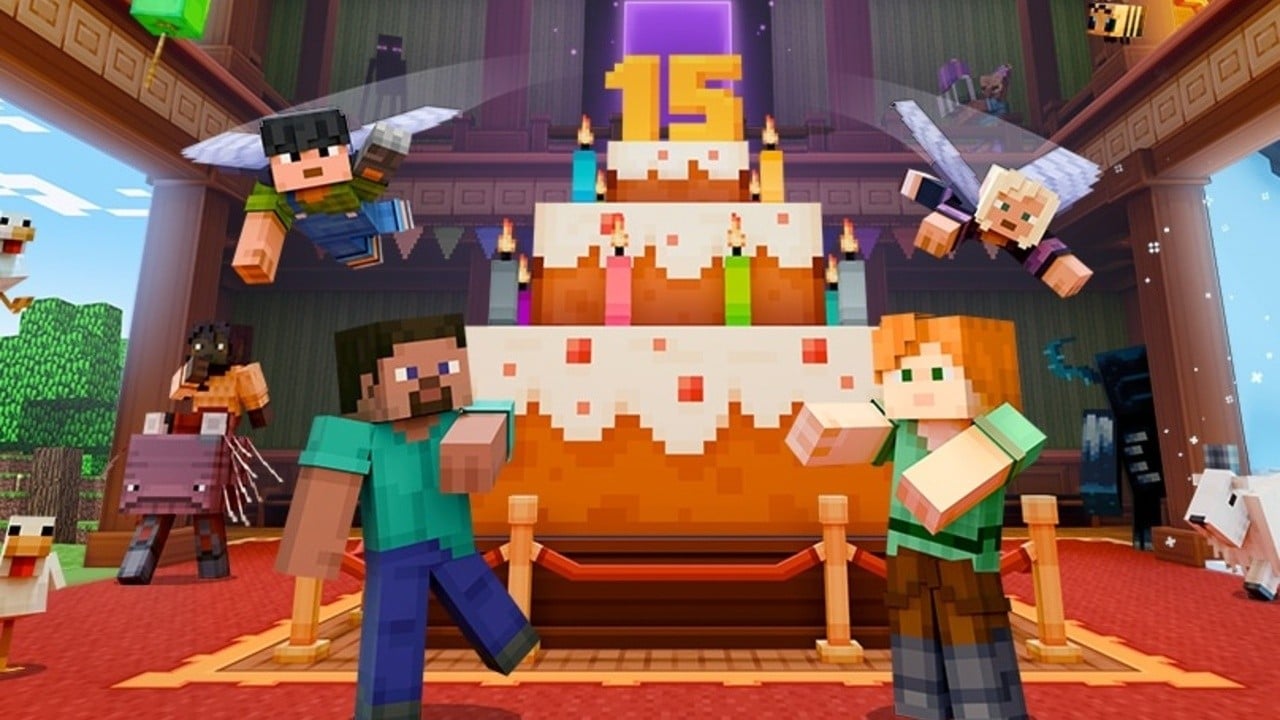 Minecraft celebra 15 años con un mapa de aniversario gratuito