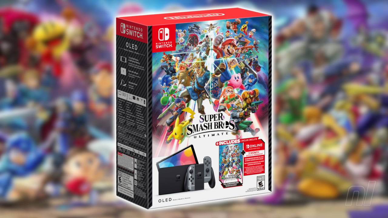 Nintendo Switch OLED: bundle com Super Smash Bros Ultimate