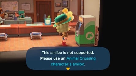 Error when scanning non-Animal Crossing amiibo at kiosk in Animal Crossing: New Horizons