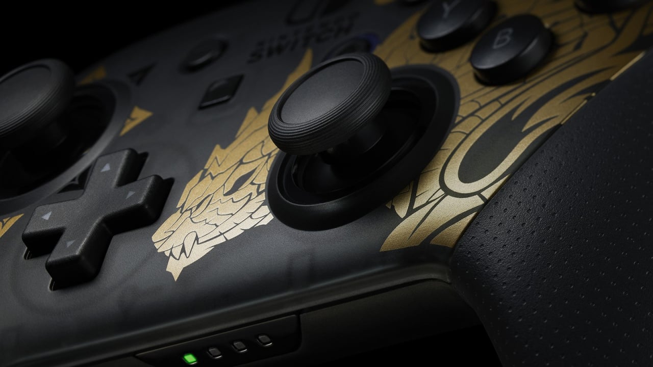 Nintendo Switch Pro Controller Monster Hunter Rise Edition