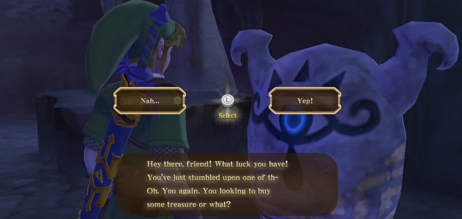 Zelda Skyward Sword HD Moonlight Merchant Text