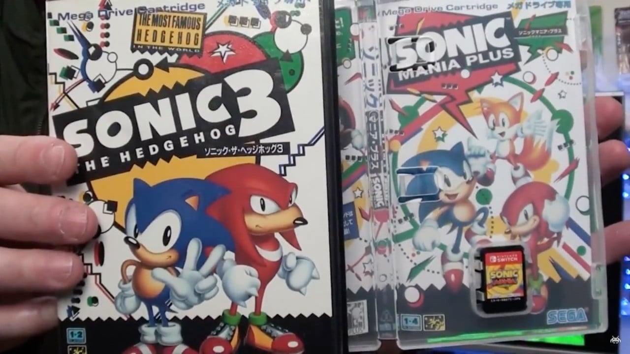 Sonic Mania PLUS Cover Art: Reversible Insert & Case for Nintendo