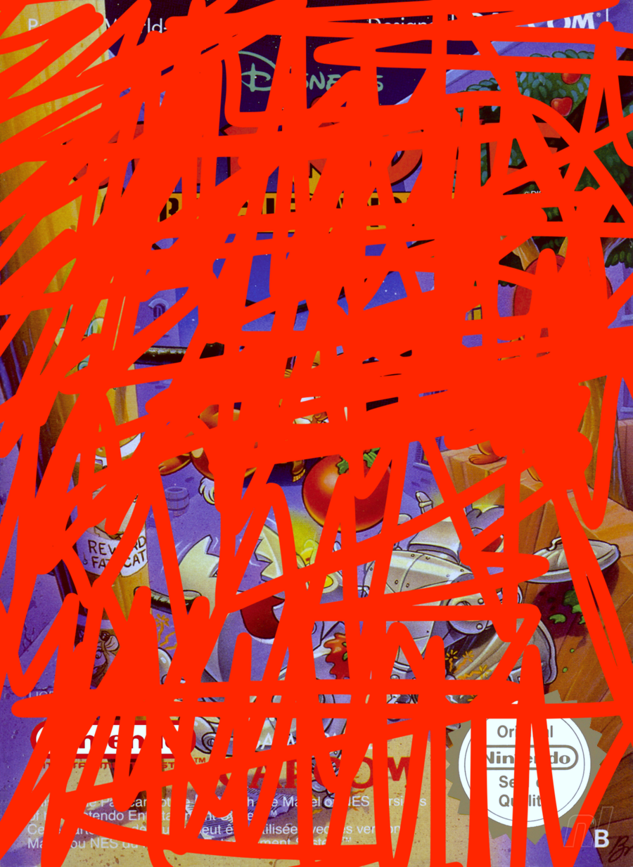 A younger sibling has been at this one with the crayons, but what's the game underneath?