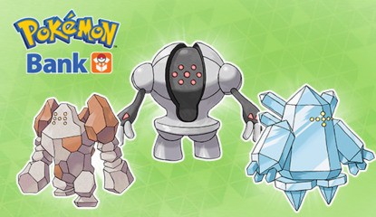 Three 'Solid' Pokémon Offered as Free Extras to Pokémon Bank Users