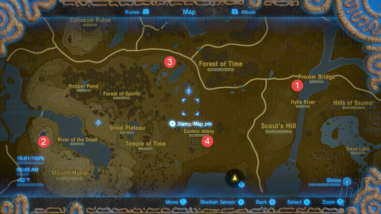 Breath of the Wild walkthrough - Great Plateau and Temple of Time Ruins -  Zelda's Palace