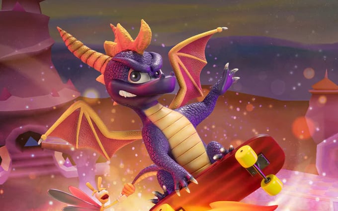 Spyro's Stylish 'Year Of The Dragon' Skateboard Statue Is Now Available To Pre-Order