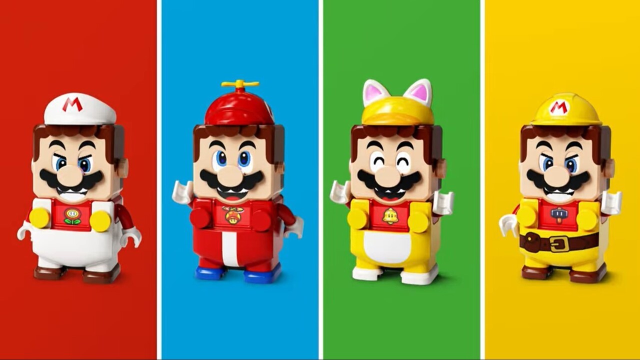 用這些加電包裝切換Lego Mario的服裝，八月份