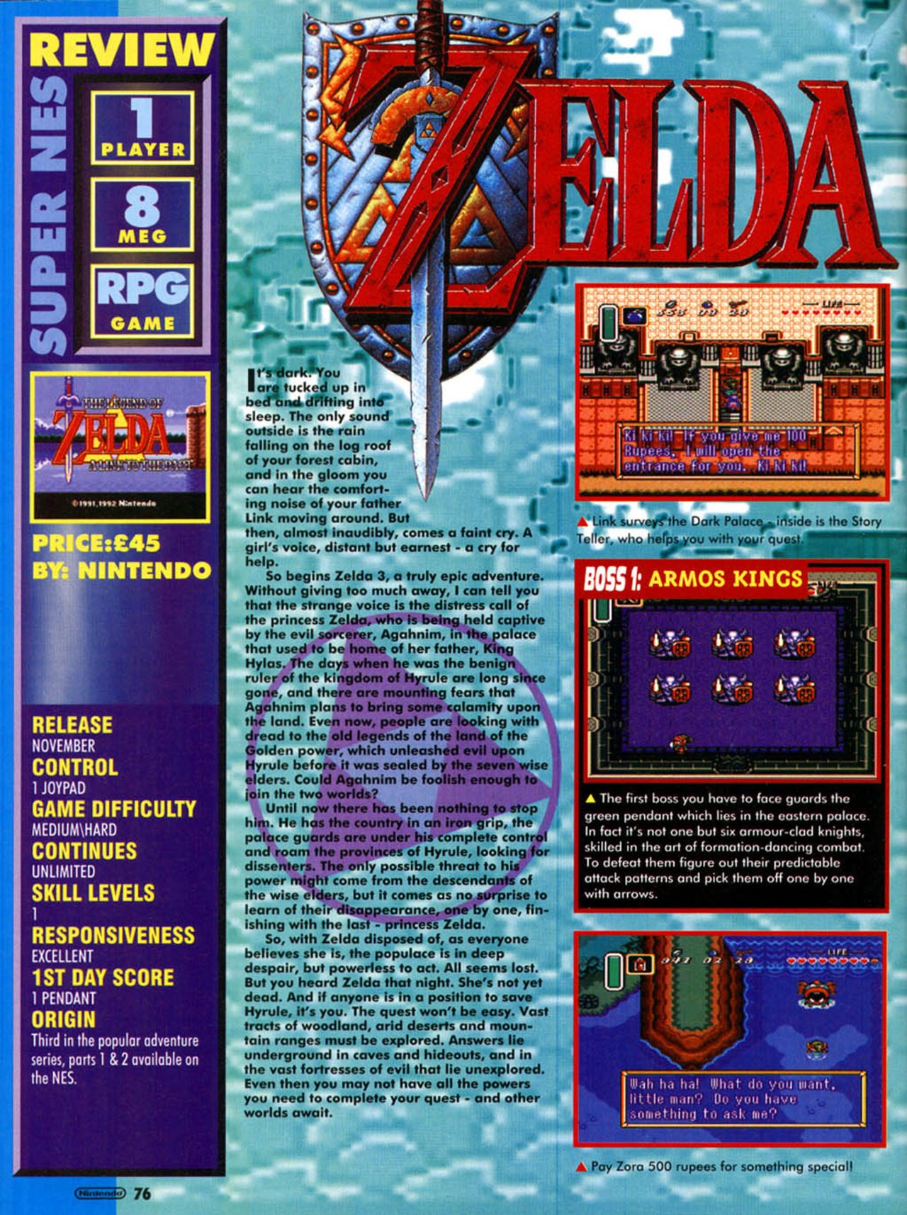 Hot Zelda: Link To The Past Takes From '90s Game Mags, 30 Years Later