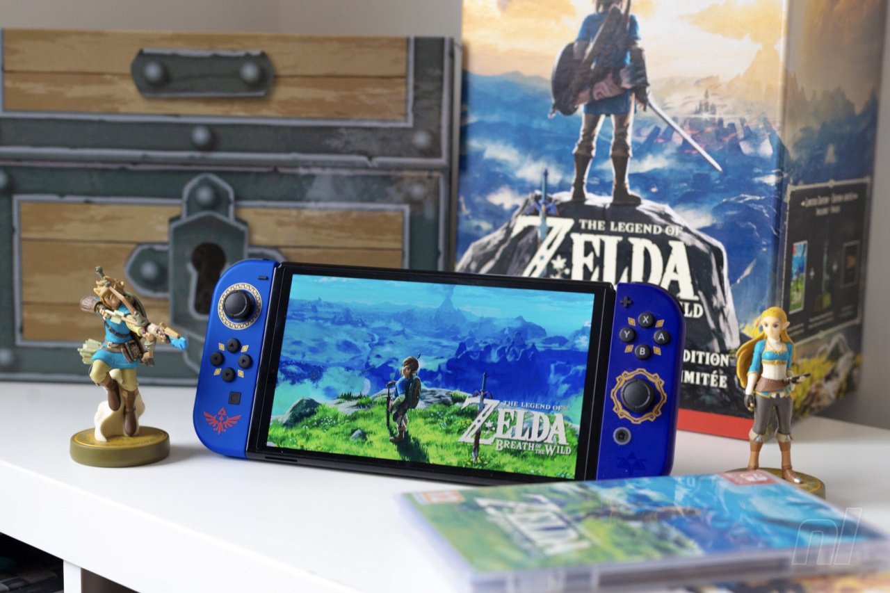 Soldes Nintendo Switch OLED Édition The Legend Of Zelda Tears Of