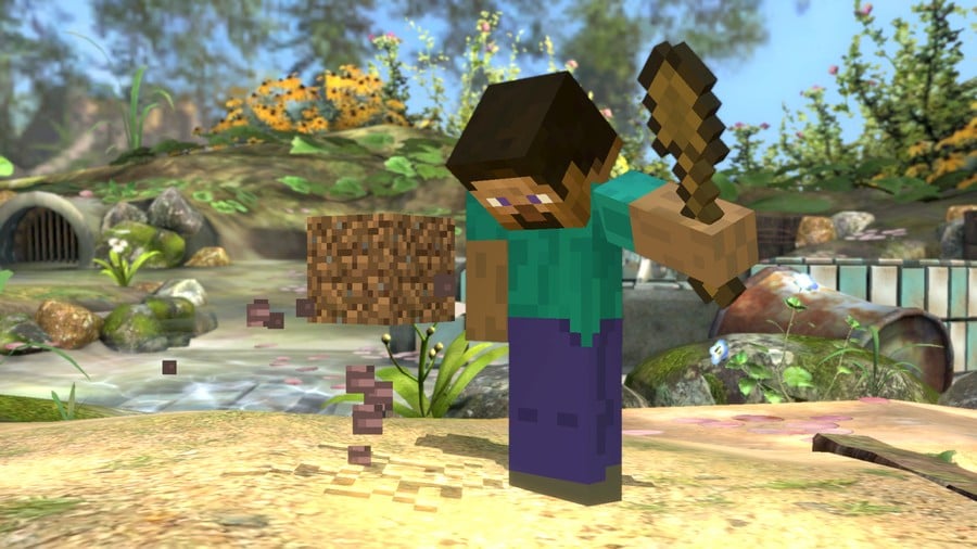 minecraft steve smash bros