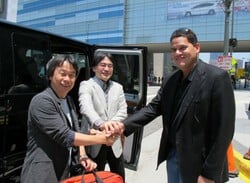 Iwata and Friends Enjoy a Job Well Done
