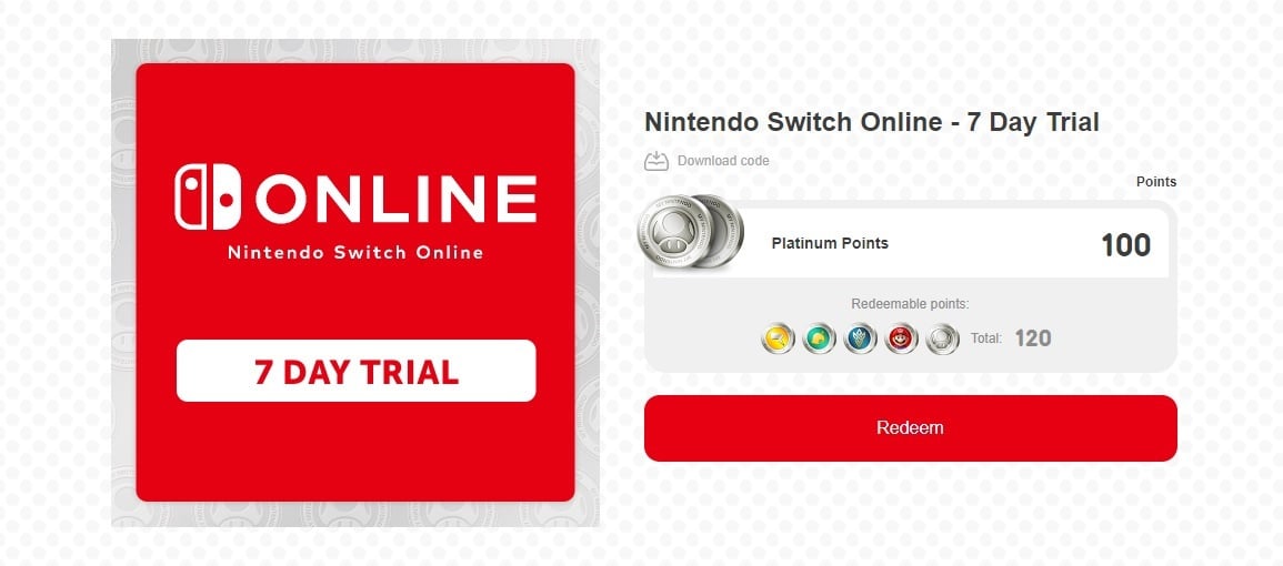 nintendo switch online buy code
