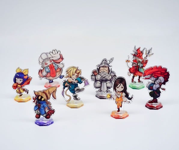 Final Fantasy IX acrylic standee cast