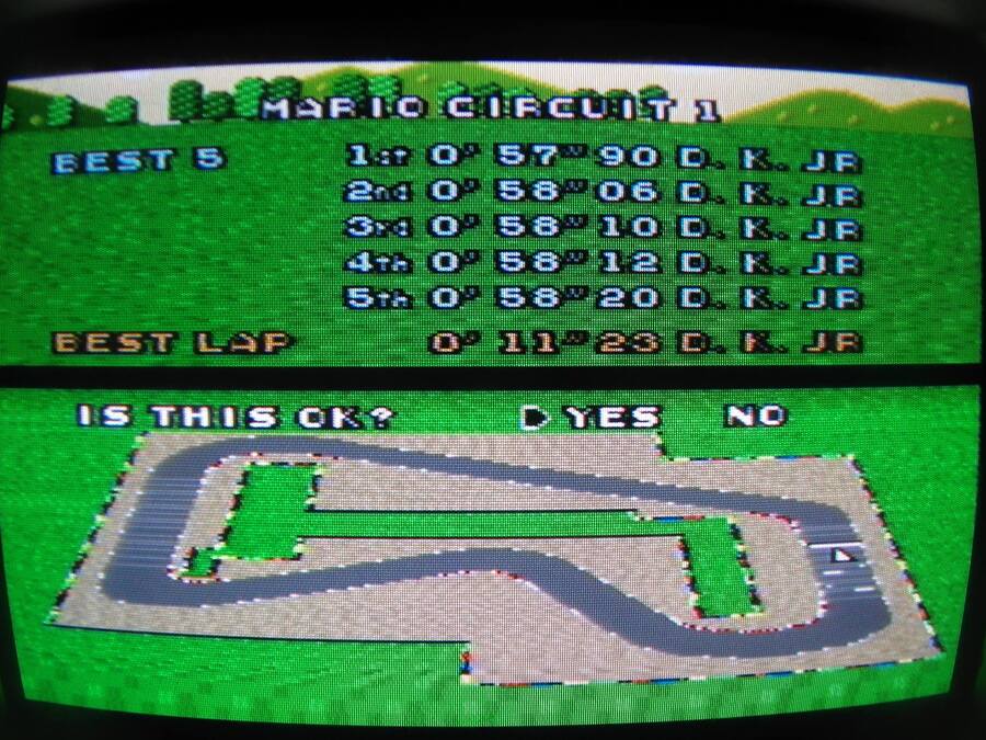 Screenshot photo of Sami Cetin's Top 5 times on PAL Mario Circuit 1 and best lap