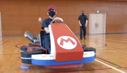 Someone Made A Real Mario Kart 8 Kart Out Of Cardboard, And It's Awesome