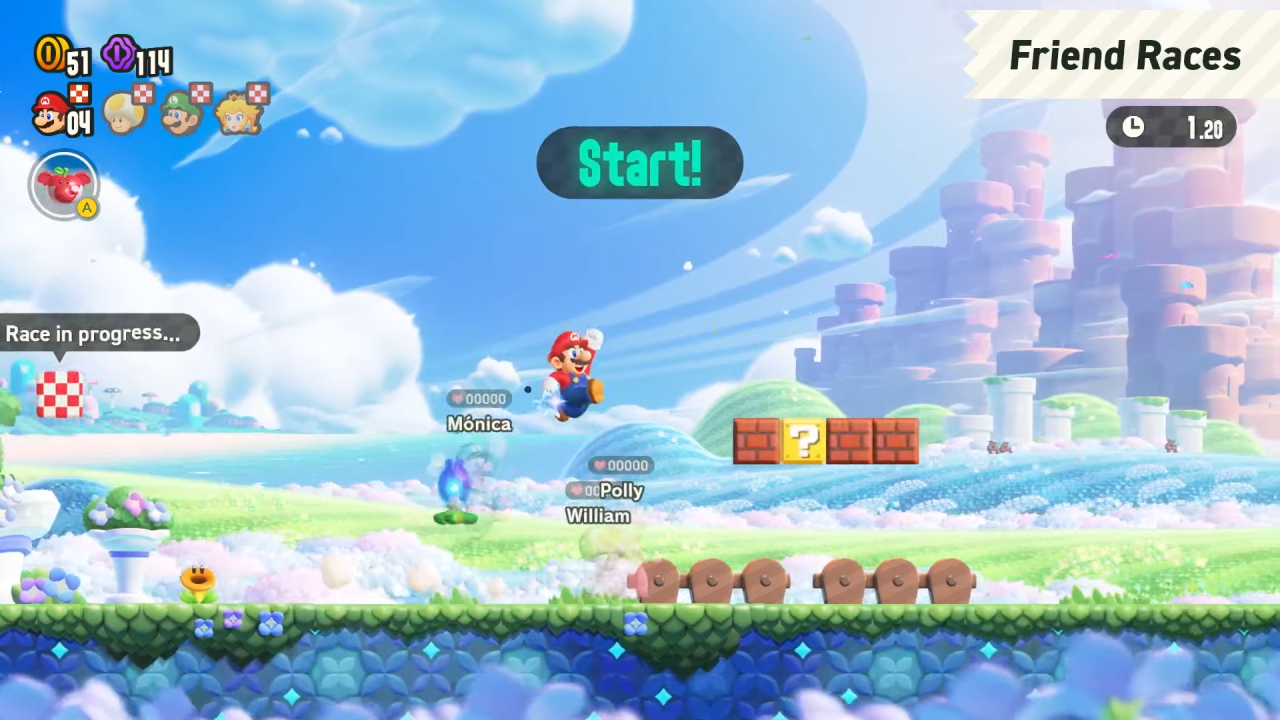 Does Super Mario Bros. Wonder have local and online co-op?