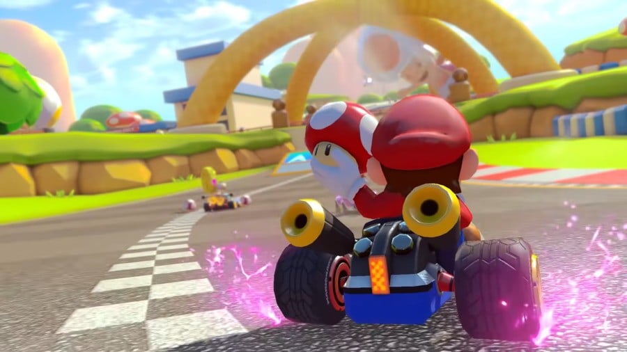 Acak: Mario Kart 8 Deluxe Mod Memperbarui Rumput Sirkuit Katak