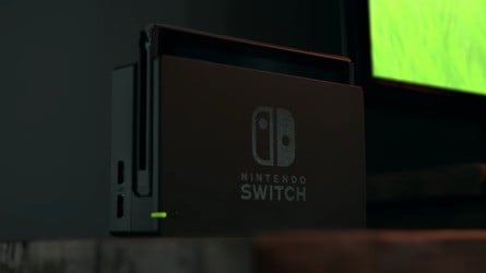 On the left, our first ever look at the Nintendo Switch dock. On the right, a demonstration of Switch's tabletop mode courtesy of Nintendo Karen