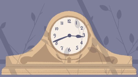 Annie's father's clock, and its virtual counterpart