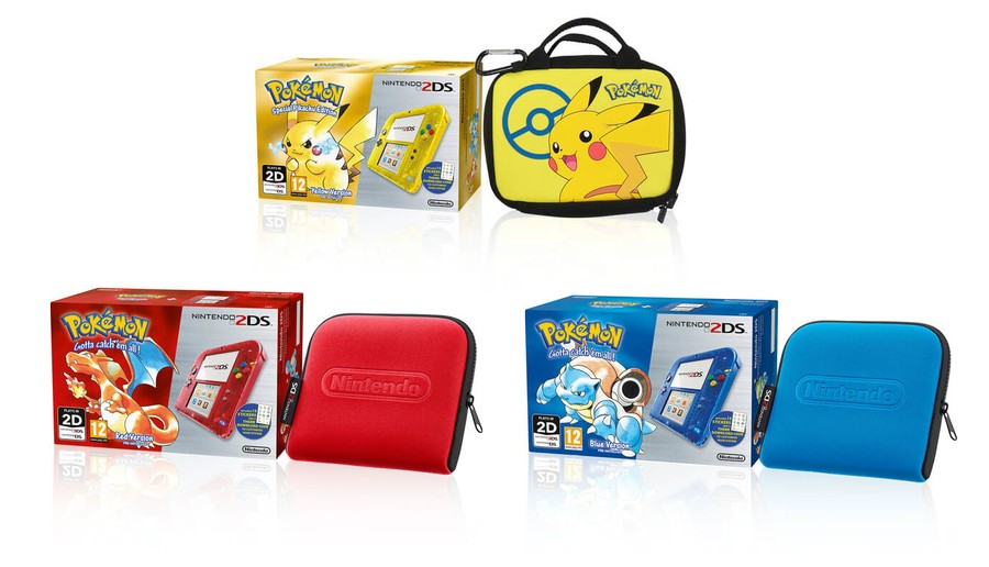 Pokémon Yellow, Red And Blue 2DS Bundles Now Up For Pre-Order In The UK ...
