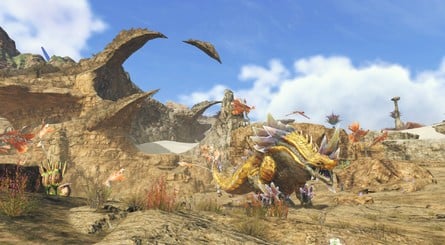 Xenoblade Chronicles Eagus Wilderness Big Lizard And Sand Pit