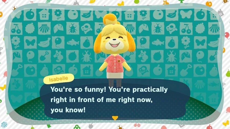 Isabelle response when scanning amiibo at kiosk in Animal Crossing: New Horizons