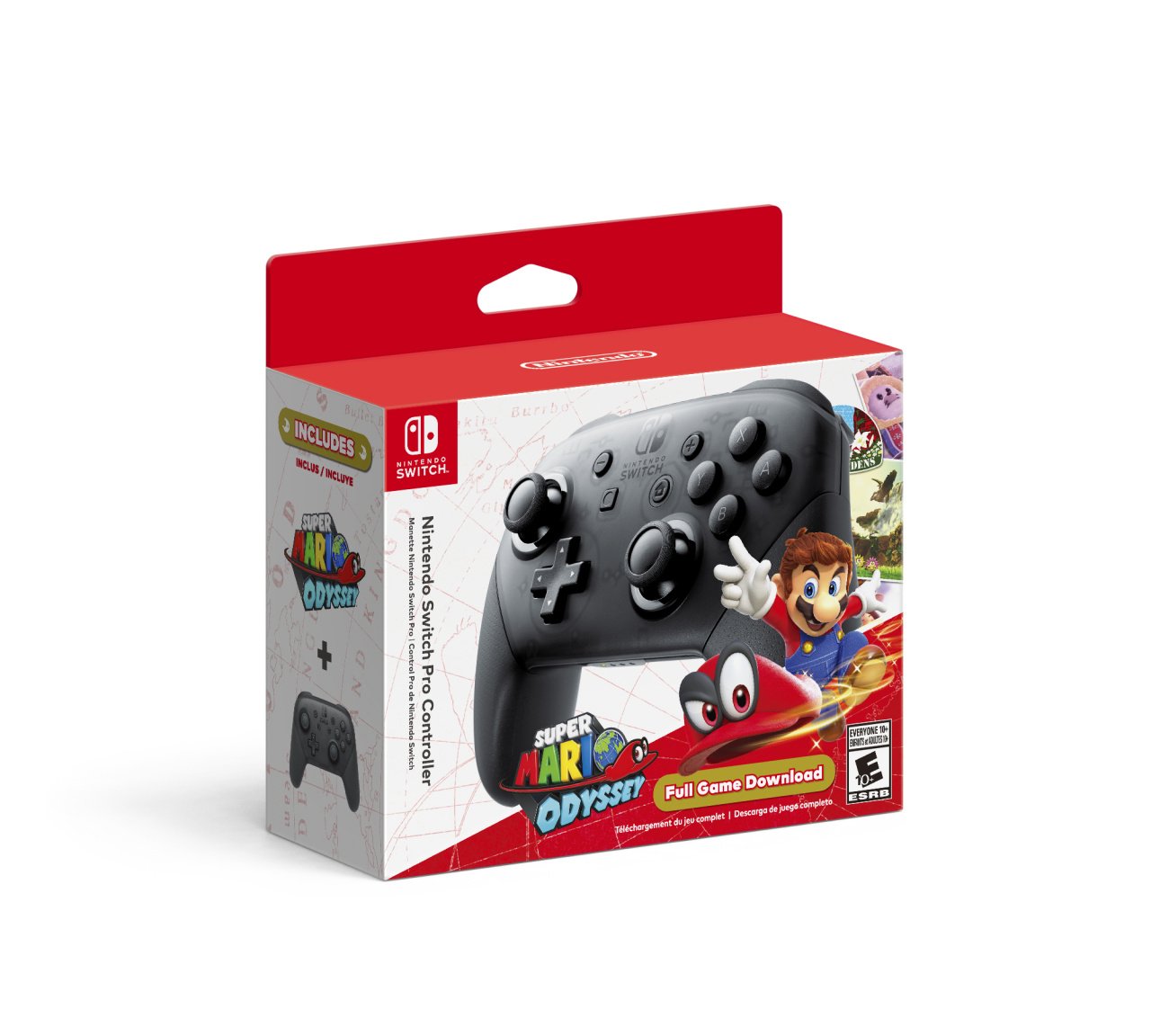 Switch Pro Controller + Super Mario Odyssey Bundle Arriving Next