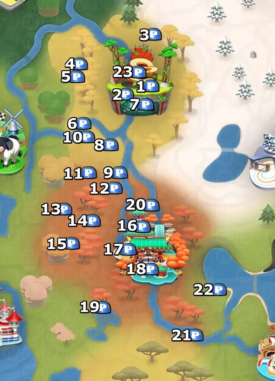 Fall Region P Switch Map Mario Kart World