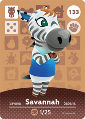 Savannah amiibo card