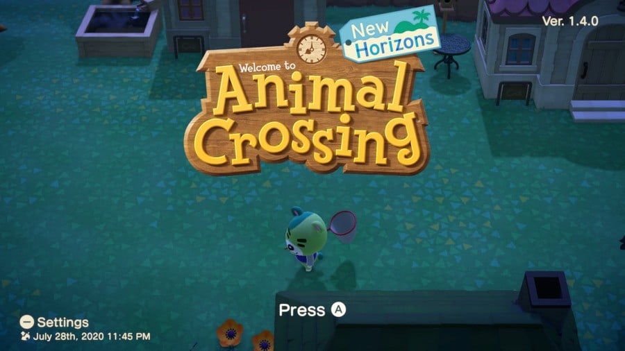 Animal Crossing New Horizons Main Meni Update 1.4.0