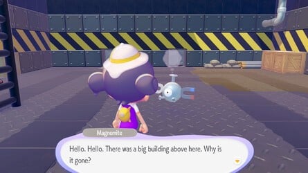 Pokémon Pokopia Magnemite talking