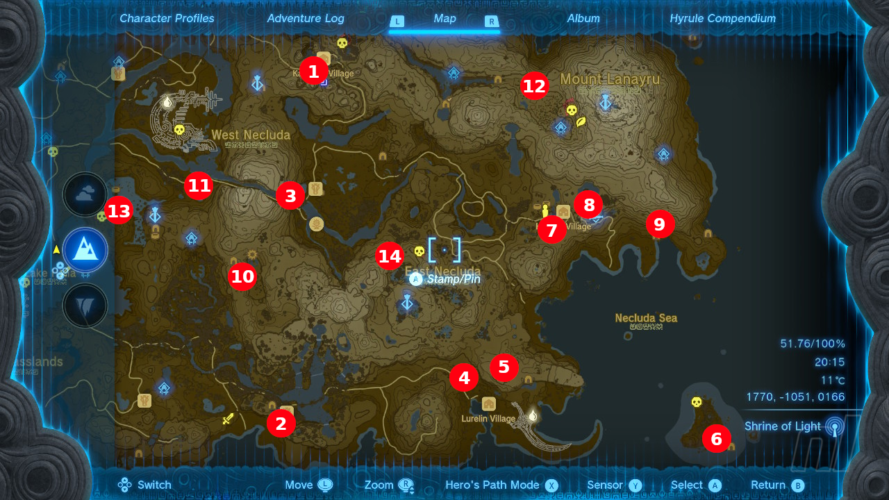 Zelda: Tears Of The Kingdom: All Shrine Locations And Maps | Nintendo Life