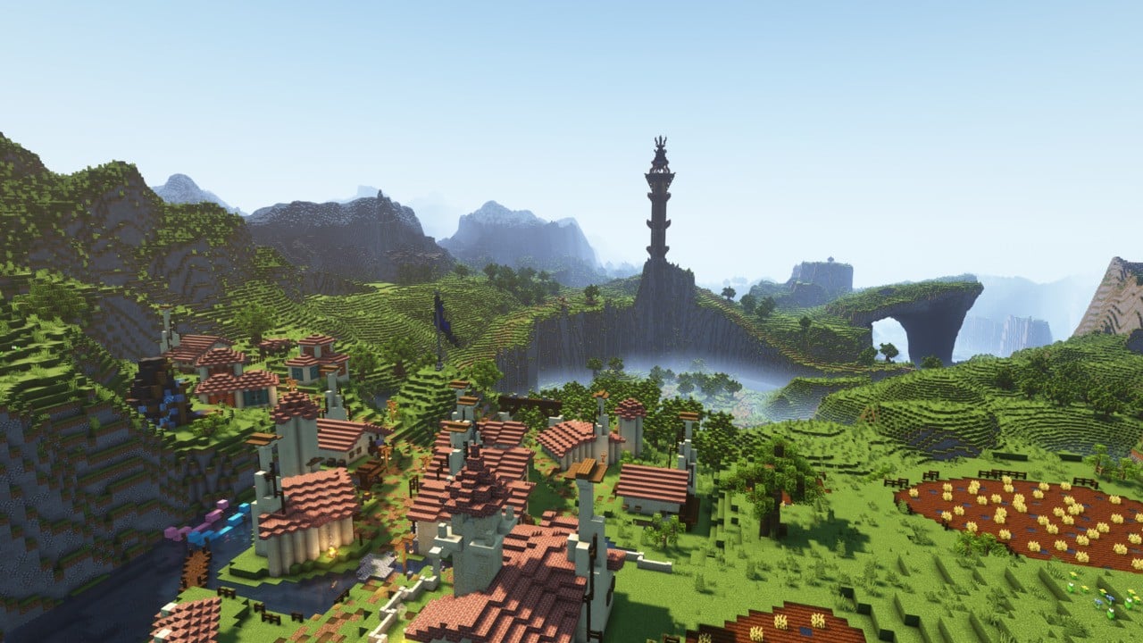 Someone is building the entire 'Breath Of The Wild' map in 'Minecraft