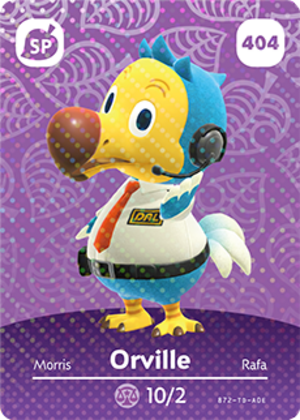 Orville amiibo card