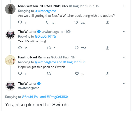 Rumor: Witcher 3 coming to Nintendo Switch