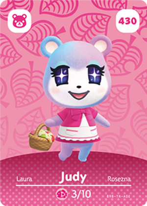 Judy amiibo card