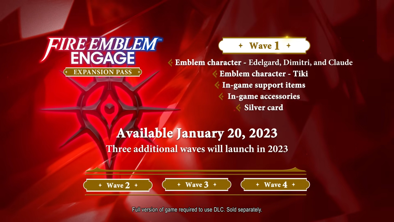Nintendo Unveils Fire Emblem Engage Expansion Pass, Wave 1 DLC Launches  20th January 2023 | Nintendo Life