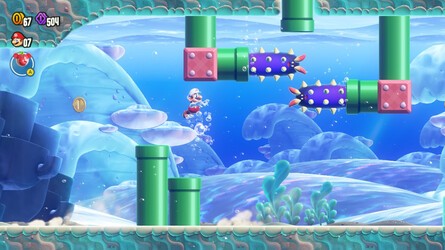 Super Mario Bros. Wonder Walkthrough: Petal Isles - Leaping Smackerel 4