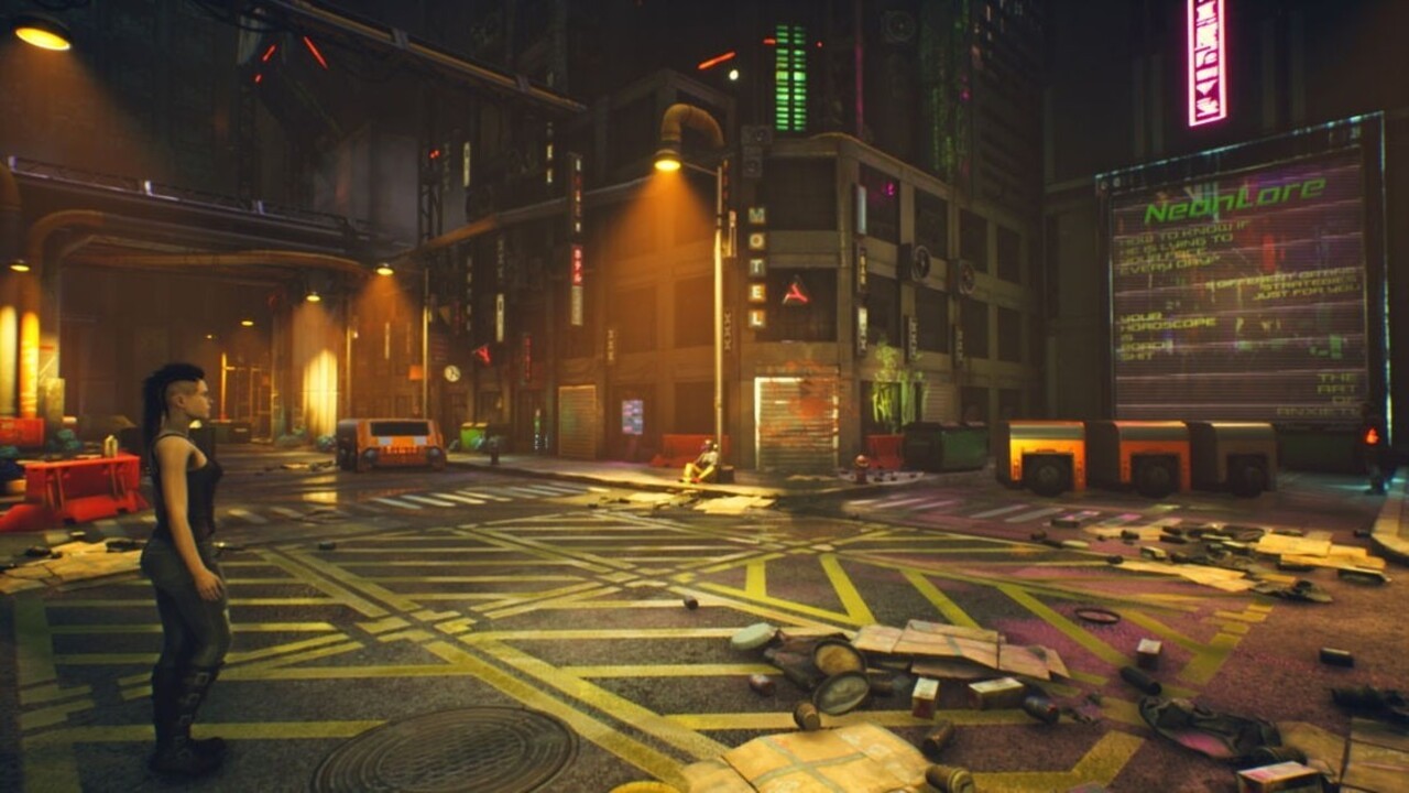 El juego de rompecabezas Cyberpunk de mundo abierto ‘NeonLore’ llega a Switch la próxima semana