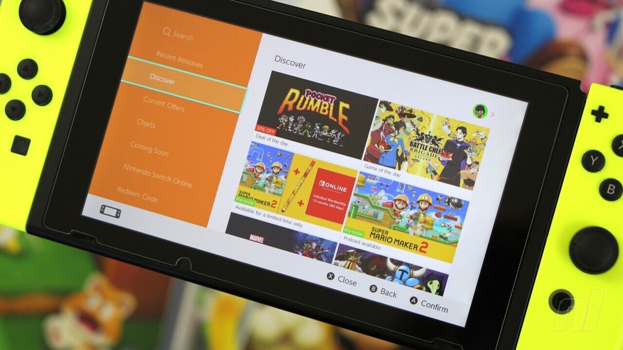 Nintendo switch eshop sale 2024 list